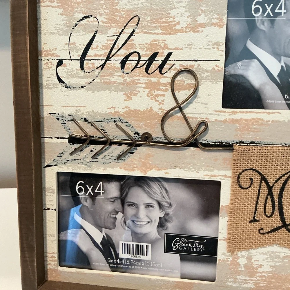 NWT Rustic Brown & White Frame-Wedding/Engagement/Anniversary